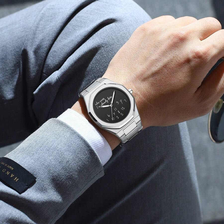 2026 New Design Fashion Minimalist Watch Men Casual Sports Watches Full Silver Quartz Wristwatches Man High Quality Wholesale Price Free Gift Box Men's Watch Men's Watch