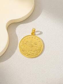 1pc Vintage Pendant, Wedding Jewelry, Birthday Gift - Yellow Gold - View 2
