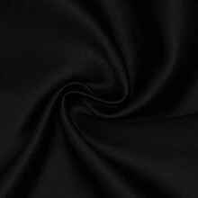 Panel de cortina opaca con diseño de tela de gasa, oscurecimiento de habitación - Negro - Ver 4