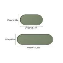 1个椭圆形厨房用具硅胶防滑耐热垫调味罐支架硅胶垫调味罐简约底座垫 - 彩色 - 查看 3
