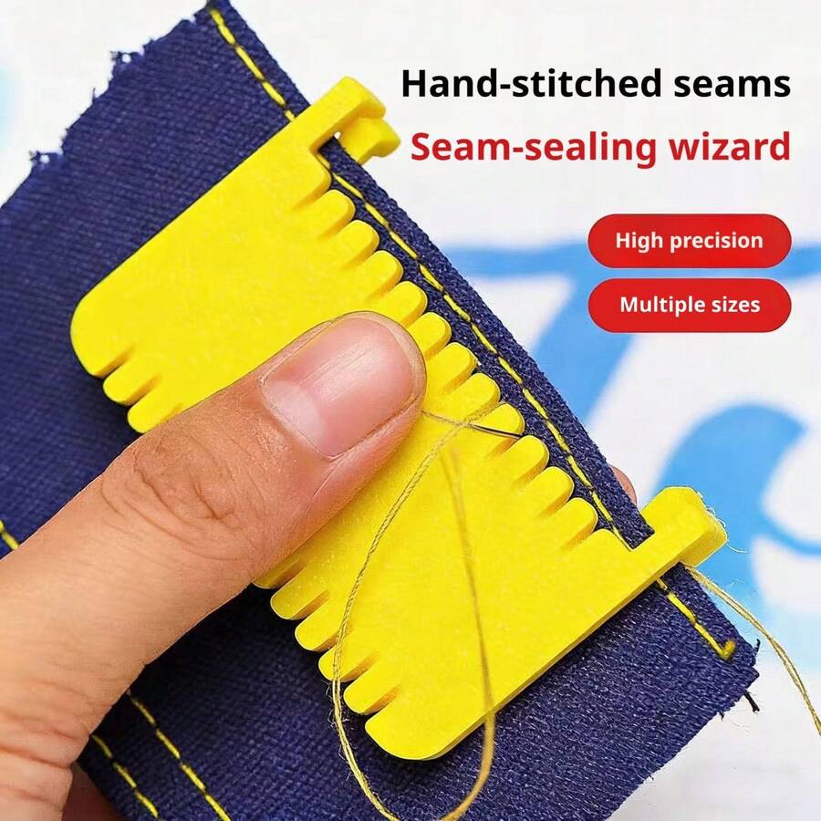 1pc Sewing Clip - Made Of Plastic, With A Simple And Practical Design, Easy To Operate, Suitable For Beginners, Housewives And The Elderly To Carry Out Simple DIY Sewing Projects, Hinged High-Precision Manual Sewing Fabric Sewing Auxiliary 3mm Overlock Magic Tool | Sewing For Beginners | Sewing | Clothing | - Multicolor - View 1