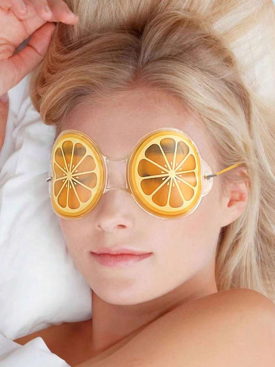 Mặt nạ mắt hình trái cây hoạt hình mới, mặt nạ gel chườm nóng/lạnh cho mắt, làm dịu da mặt, chắn sáng, túi chườm lạnh làm đẹp, mặt nạ mắt thân thiện với da giúp giảm mệt mỏi. - Nhiều màu - Xem 1