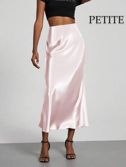 Chân váy midi nữ Se-Helo bằng satin co giãn, đa năng, phù hợp cho mọi mùa, kiểu dáng nhỏ nhắn.