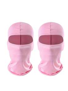 1pc/Multi-Pack Unisex Solid Color Ice Silk Balaclava Headwear, Breathable Face Mask For Cycling, Riding, Hiking, Skiing And Other Outdoor Activities - Multicolor - View 13