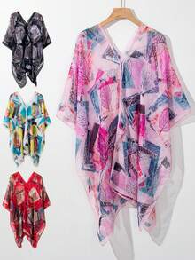 1pc Soft Chiffon Versatile Solid Color Shawl For Women, Sun Protection - Multicolor - View 14