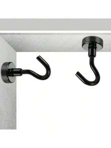 Super Magnetic Hook - Heavy Duty, Wall Mounted, Metal, Painted Finish, Kitchen, Home, Cruise, Office, Garage - Magnetic Hooks - View 8