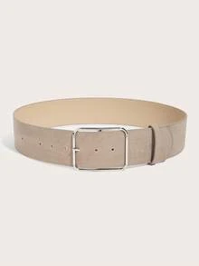 1 chiếc thắt lưng bản rộng kiểu cổ điển Mila dành cho nữ, giúp tôn vòng eo, có thể phối cùng chân váy, phong cách American Chic. - Màu Khaki - Xem 3