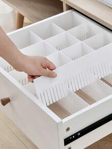 [Sản phẩm bán chạy nhất] Khay chia ngăn kéo điều chỉnh được, khay đựng quần áo, thích hợp để đựng đồ lót, tất, mỹ phẩm, đồ dùng văn phòng, đồ dùng nhà bếp, v.v. - Nhiều màu - Xem 5