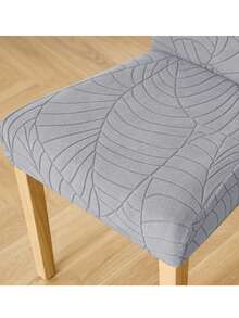 4/6pcs Chair Cover Stretch Brushed Jacquard Medium-Back Chair Set Home & Hotel Conference Chair Covers - Multicolor - View 7