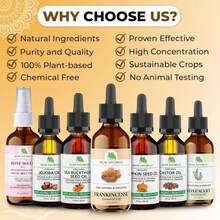 Frankincense Oil - 100% Pure, Natural, Therapeutic Grade Oil For Skin, For Body, For Hair (2 Oz) - ColorA - View 6