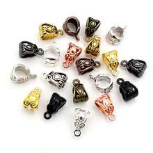 30pcs 13x8x8mm Tube Bead Bails Pendants Connector DIY Jewelry Making Accessories For Necklace Bracelets - Tube Bails - View 7