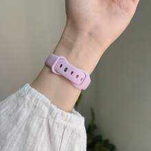 1条超薄硅胶表带，兼容，女士运动款，尺寸38mm、40mm、41mm、42mm、44mm、45mm、46mm、49mm；纤薄橡胶表带，兼容 Ultra、S10、9/8/7/6/5/4/3/2/1、SE系列。 - 紫色 - 查看 4