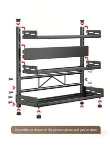 1 pieza Estante para condimentos sin agujeros, soporte multifuncional para utensilios de cocina con estante para palillos y cuchillos, accesorios de cocina, estante de almacenamiento de cocina - Multicolor - Ver 5