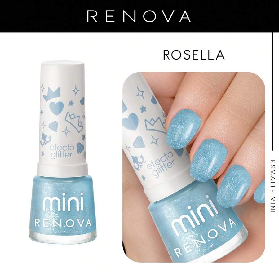 Renova Mini Rosella Nail Polish 7.7ml - Mint Blue - View 1