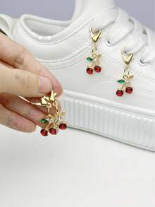 4/8pcs Women's Heart-Shaped Shoe Charms, Detachable DIY Shoe Clips, Suitable For All Types Of Shoes, Holiday Gift Decoration - Multicolor - View 3