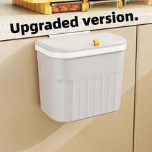 带盖壁挂式厨房垃圾桶、浴室垃圾桶、客厅纸篓、橱柜门垃圾桶、垃圾储存、露营、派对、房间装饰、客厅、浴室、厨房用品、家居装饰、圣诞礼物、家居礼物、房间装饰 - 彩色 - 查看 15