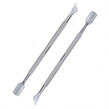 1/2件装不锈钢指甲推/卸甲器，适用于美甲、指甲护理，男女通用 - A - 查看 9