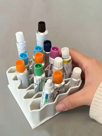 Caixa organizadora multifuncional (1/2 unidades), porta-comprimidos/pomadas, porta-canetas de mesa para artigos de papelaria e cosméticos, ideal para escritório, casa, escola, banheiro, utensílios domésticos e de estudo.