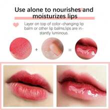 Fovcos Hydrating Lip Glow Oil, Moisturizing Lip Glow Oil, Lip Plumper Gloss, Transparent Lip Gloss, Lip Oil, Plumping Lip Oil, Lip Balm, Tinted Lip Balm Lip Care (Coral) - Màu E - Xem 5