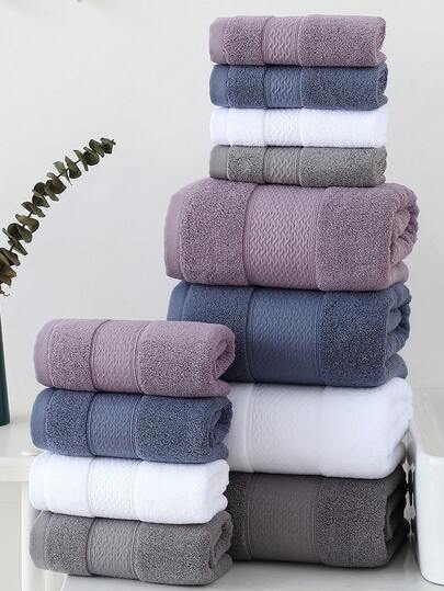 100%纯棉柔软吸水毛巾/浴巾，多种颜色可选，适合所有季节，家庭及情侣适用。