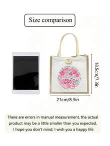 Bolsa de tela con estampado de "Mejor Maestra" - Adecuada como regalo para el Día de la Madre, Acción de Gracias, Día de la Mujer y Festival de la Diosa. Apta para uso diario. - Multicolor - Ver 6