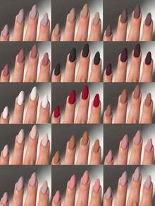 360 miếng (15 màu) Miếng dán móng tay màu trơn mờ, vừa vặn hoàn hảo cho móng tay acrylic ngắn, móng tay dài hình hạnh nhân, thích hợp cho phụ nữ và bé gái sử dụng hàng ngày, lễ hội và các dịp tiệc tùng. - Nhiều màu - Xem 3