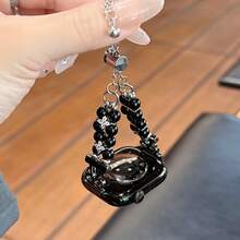 1条精美蝴蝶结金属表带，兼容表带，适用于38mm、40mm、41mm、42mm、44mm、45mm、46mm、49mm表径，兼容 Link系列、Ultra、S10、9/8/7/6/5/4/3/2/1、SE - 黑色 - 查看 3