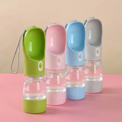 Bình nước kiêm hộp đựng thức ăn 2 trong 1 cho chó, cốc uống nước đa năng cho thú cưng, bát ăn ngoài trời di động cho chó và mèo, lý tưởng cho chó đi dạo khi đi du lịch.