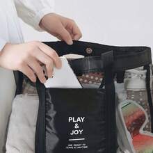 Dry Wet Separation Swimming Bag Fitness Backpack Gym Bag Men's Women's Sports Equipment Storage Pouch Handheld Beach Bag - 藍色 - 查看 3