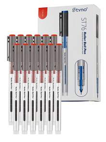 12pcs Liquid Ink Gel Pens, 0.5mm Fine Point, High Capacity Quick Drying, Suitable For Office & Students, Black/Red/Blue - Sets - View 6