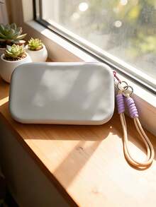 Tas Kosmetik Silikon Lucu Gaya INS, Kantong Penyimpanan Multifungsi, Dompet Ponsel & Koin, Tempat Kuas Makeup, Kantong Bawaan Portabel, Tas Penyimpanan Serbaguna, Tas Lipstik - MultiWarna - View 12