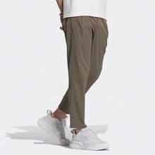 adidas 字母品牌logo運動梭織直筒休閒褲 男款 - 棕色 - 查看 2