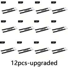 1条黑色条纹足球臂章 - 弹性设计 - 可调节尼龙带 - 运动训练袖标，专为足球队队长设计 - 黑色 - 查看 11