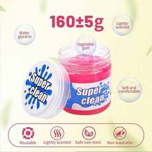 1 Pack Pink Car Cleaning Gel, Cute Car Accessories For Women Interior, Car Detailing Kit For Vents, Dust Cleaning Slime, Keyboard Cleaner Putty, Car Essentials For New Car, 5.6oz - Pink - 查看 9