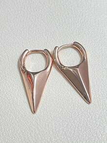 1 par de pendientes de estilo gótico unisex, pendientes de tachuelas con colmillo punk para hombres y mujeres - par de aretes - Ver 8