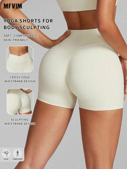  MFVIM Women's Slim-Fit Athletic Shorts, High-Stretch Soft Breathable Fabric, Comfortable For Casual, Running, Yoga, Pilates, Gym Workout