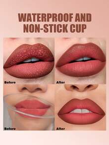 Pudaier 丝绒哑光唇膏唇线笔套装，质地柔软顺滑，防水持久，打造完美唇形，是情人节和母亲节的完美礼物。 - 16+17 - 查看 4