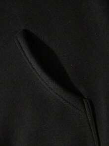 Sudadera con Capucha para Hombre con Estampado de Calavera Negra - Estilo Urbano Casual, Perfecta para las Temporadas de Otoño e Invierno - Negro - Ver 3