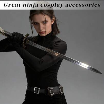 Medieval Retro Samurai Sword Scabbard Waist Belt, Comfortable PU Scabbard Holder Suitable For Cosplay, Samurai Enthusiasts And Historical Reenactment Lovers