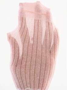 5双春夏新款甜美公主风女童网眼袜，柔软透气薄款粉色花朵蝴蝶结设计女婴袜 - 彩色 - 查看 7