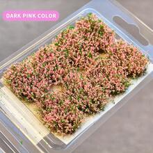 8Pcs 10mm Miniature Flower Tufts, Static Grass Tufts Realistic Artificial Shrubs For Railway Scenery, Wargame Terrain, DIY Model Material For Sand Table & Fairy Garden - As Photos - View 15