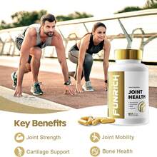 Joint Support Capsules With Glucosamine, Chondroitin & MSM | Mobility & Flexibility Wellness Supplement With Turmeric & Boswellia | Daily Cartilage Support | 120 Count - 1 Bottle - View 4