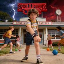 1件 2026年最畅销美剧《怪奇物语》主题手链：地狱火俱乐部手工编织真皮手链 | 生日派对伴侣礼物首选，精致美观，小众设计，黑色百搭手链，学生派对经济实惠好物 - 彩色 - 查看 4