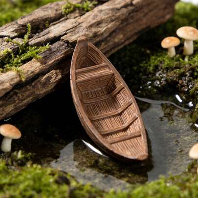 10件创意漂浮船装饰，适用于户外花园和庭院，可用于装饰游泳池、湖泊、池塘，以及庭院和花园水族箱、鱼缸、海滩场景、盆景景观、家居和办公室装饰。是春夏季节装饰的理想之选。