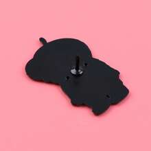 Cute Smiling Friends Enamel Pins Funny Cartoon Figures Brooch Lapel Pin Badge On Backpack Clothing Accessories Fashion Jewelry Gifts - Black - View 8
