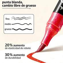 24/48/72/96 colores. Rotulador con doble punta y doble color con purpurina perla | Rotulador perla | Marcador Diseño con doble punta y doble color Brillo metálico perlado Tinta de flujo suave - Traje De 72 Colores(36 piezas) - Ver 10