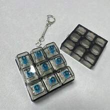 1pc Unique Keyboard Cap Keychain - Mechanical Keyboard Shaped, Stress Relief, Unique Office Desk Toy And Small Gift - View 1
