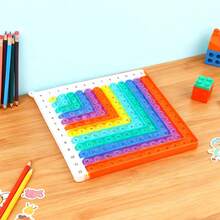 数学学习泡泡板 – 1-12 加法表儿童益智玩具 - 橘色 - 查看 6
