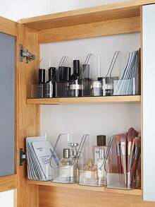 1 hộp đựng đồ dùng để bàn dạng nghiêng, hộp đựng mỹ phẩm để bàn, hộp trưng bày mỹ phẩm bằng nhựa, hộp đựng bút để bàn, hộp đựng đồ dùng nhà tắm để đựng mỹ phẩm, sản phẩm chăm sóc da và làm đẹp. - Xem 12