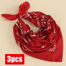 3条装西部风佩斯利花纹女士女孩头巾，柔软透气轻便，多功能百搭，可作头巾、颈巾、面罩、服装装饰、发饰，适合日常佩戴、牛仔装扮、派对、节日、旅行、骑行、户外活动、圣诞节、情人节、生日等节日礼物，也可作手帕、头巾。 - 彩色 - 查看 8